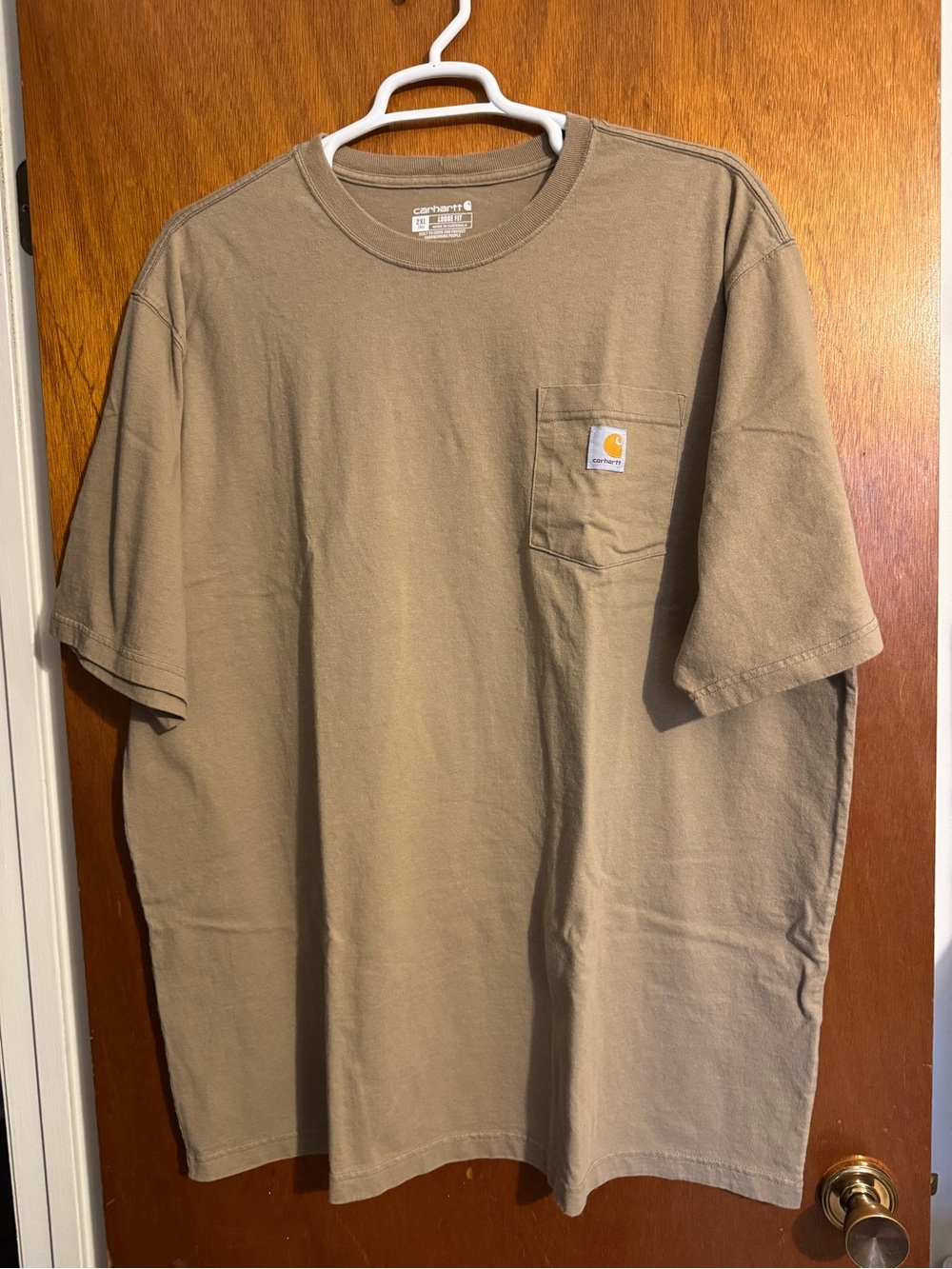 Carhartt Men's Short Sleeve Pocket Tee — Khaki